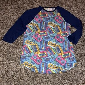 Neon Cassette Tape Top